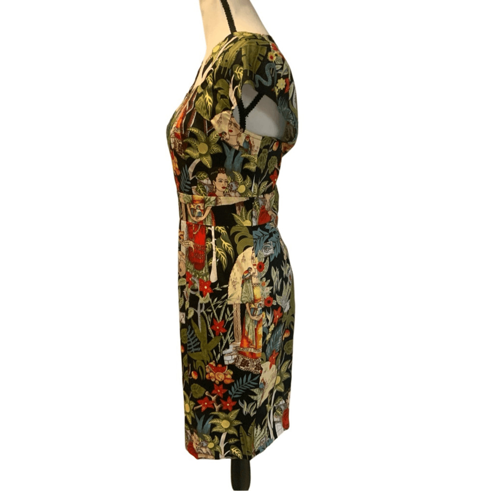 Grace Karin Floral Print Midi Dress - Multicolor - Picture 6 of 12